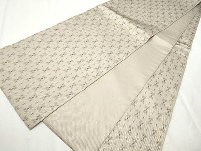 平和屋着物●全通柄袋帯 絣文様 正絹 逸品 CABB9437hy