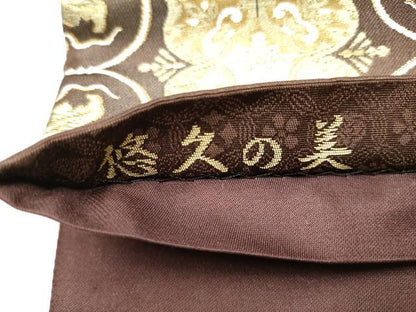 平和屋着物●西陣織　陰山織物謹製　箔屋清兵衛　全通柄袋帯　悠久の美　金糸　正絹　逸品　CABB9441hy