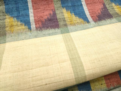 平和屋着物●つけ帯 紬地 霞文 正絹 逸品 CABB9461hy