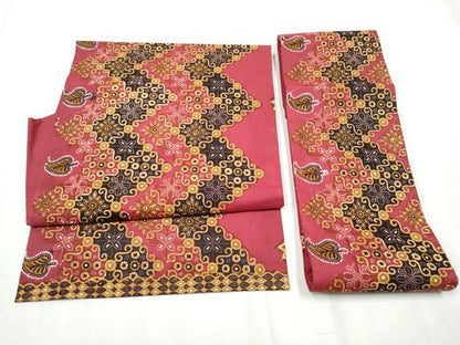 平和屋着物●つけ帯 バティック 花唐草文 綿 逸品 CABB9465hy