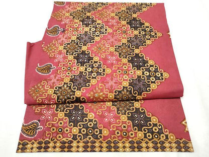 平和屋着物●つけ帯 バティック 花唐草文 綿 逸品 CABB9465hy