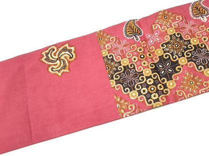 平和屋着物●つけ帯 バティック 花唐草文 綿 逸品 CABB9465hy