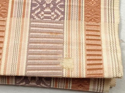 平和屋着物●本場筑前博多織 半幅帯 献上 正絹 逸品 CABB9472hy