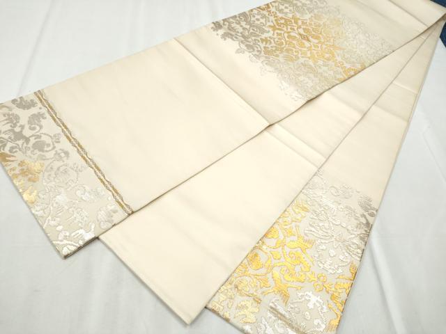 平和屋着物●龍村平蔵製　六通柄　本袋帯　天平翔鴛錦　金銀糸　正絹　逸品　CABB9481hy