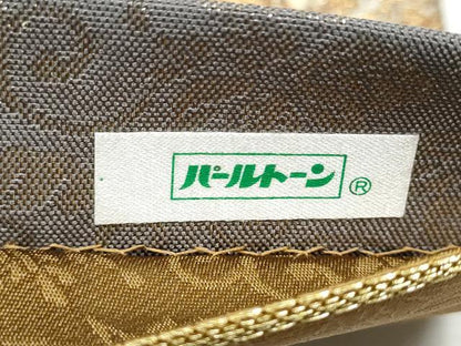 平和屋着物●両面 六通柄袋帯 横段草花文 金糸 正絹 逸品 CABB9484hy