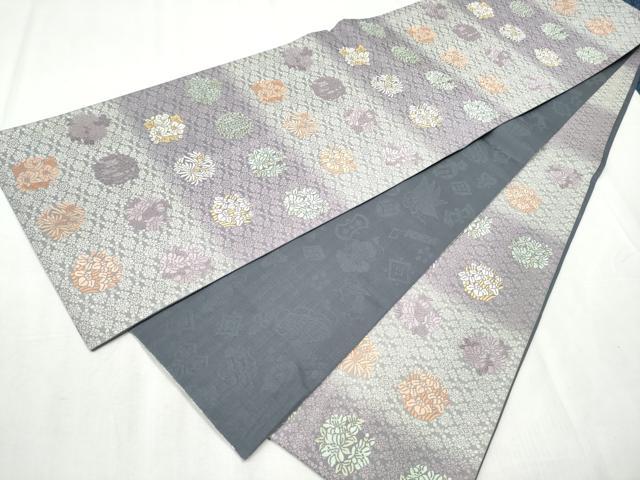 平和屋着物●西陣 両面 六通柄袋帯 唐織 御印文 正絹 逸品 CABB9492hy