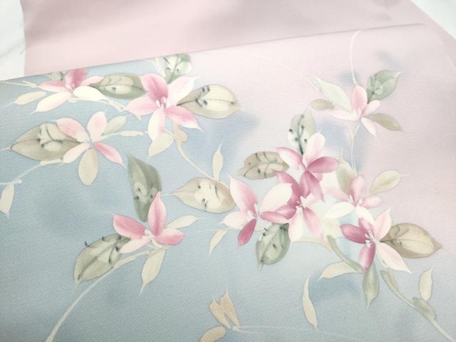 平和屋着物●染色作家 斉藤三才 塩瀬 九寸名古屋帯 手描き 枝花文 正絹 逸品 CABB9509hy
