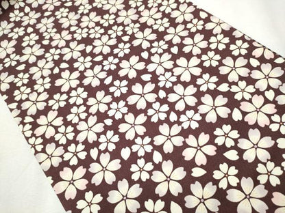 平和屋着物●両面 全通柄袋帯 舞桜文 正絹 逸品 CABB9522hy