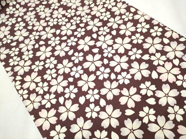 平和屋着物●両面 全通柄袋帯 舞桜文 正絹 逸品 CABB9522hy