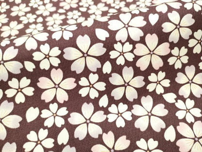 平和屋着物●両面 全通柄袋帯 舞桜文 正絹 逸品 CABB9522hy