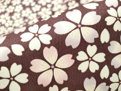 平和屋着物●両面 全通柄袋帯 舞桜文 正絹 逸品 CABB9522hy