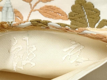 平和屋着物●西陣　河合美術織物謹製　六通柄袋帯　唐織　能衣　金糸　正絹　逸品　CABB9526hy