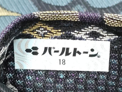 平和屋着物●両面 全通柄袋帯 草花文 金糸 正絹 逸品 CABB9528hy