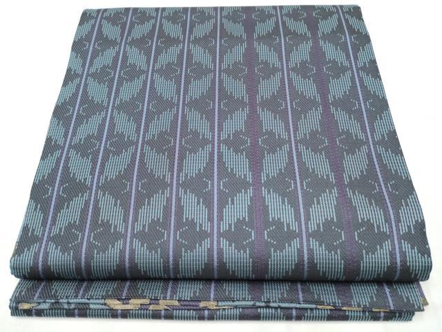 平和屋着物●両面 全通柄袋帯 草花文 金糸 正絹 逸品 CABB9528hy