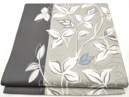 平和屋着物●六通柄袋帯 唐織 枝花文 正絹 逸品 CABB9529hy