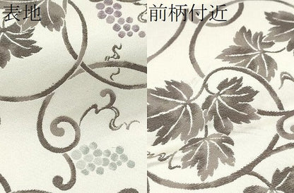 平和屋着物●六通柄袋帯 葡萄蔦の葉文 正絹 逸品 CABB9530hy