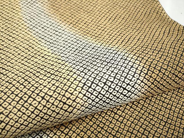 平和屋着物●六通柄袋帯 唐織 流水鹿の子文 正絹 逸品 CABB9538hy
