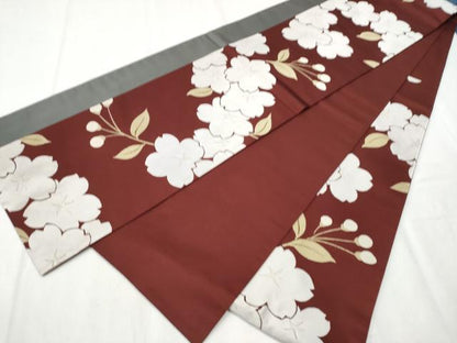 平和屋着物●世界的人形師 辻村寿三郎 ジュサブロー 六通柄袋帯 舞桜文 正絹 逸品 CABB9541hy
