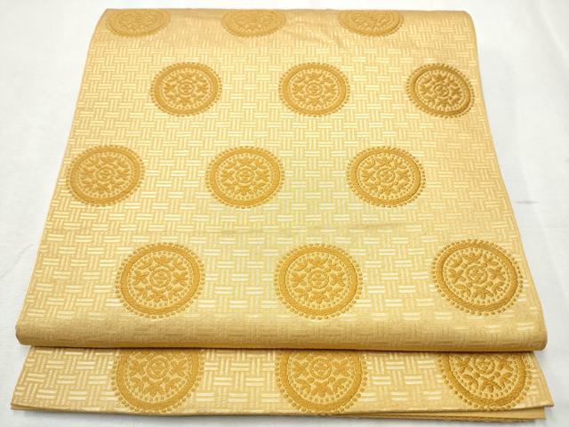 平和屋着物●六通柄 本袋帯 名物糸屋 正絹 逸品 CABB9542hy