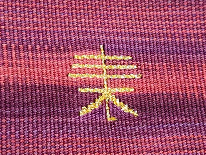 平和屋着物●京都の和装業の老舗一門 千切屋 爪掻き本綴れ 八寸名古屋帯 霞文 正絹 逸品 CABB9568hy