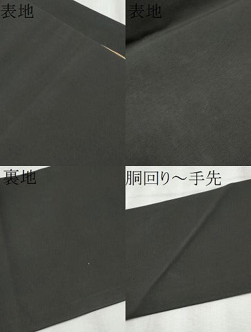 平和屋着物●塩瀬 九寸名古屋帯 螺鈿 魚 色紙花文 黒地 金彩 正絹 逸品 CABB9570hy