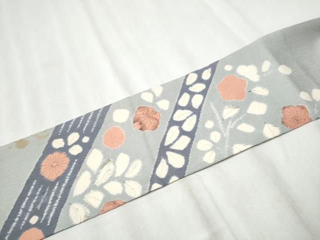 平和屋着物●九寸名古屋帯 絞り 辻が花 正絹 逸品 CABB9579hy