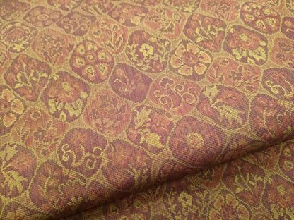 平和屋着物●九寸名古屋帯 草花文 正絹 逸品 CABB9580hy
