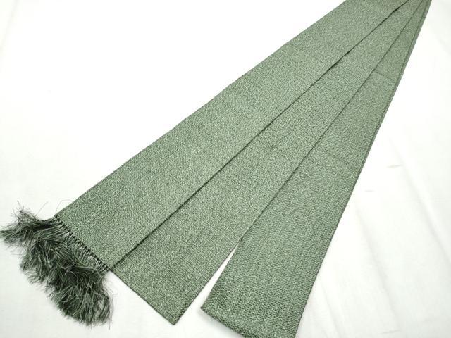 平和屋着物●男性 角帯 岩井茶色 正絹 逸品 CABB9596hy