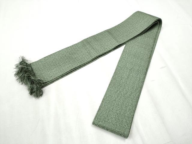 平和屋着物●男性 角帯 岩井茶色 正絹 逸品 CABB9596hy