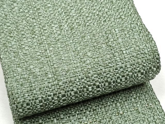 平和屋着物●男性 角帯 岩井茶色 正絹 逸品 CABB9596hy
