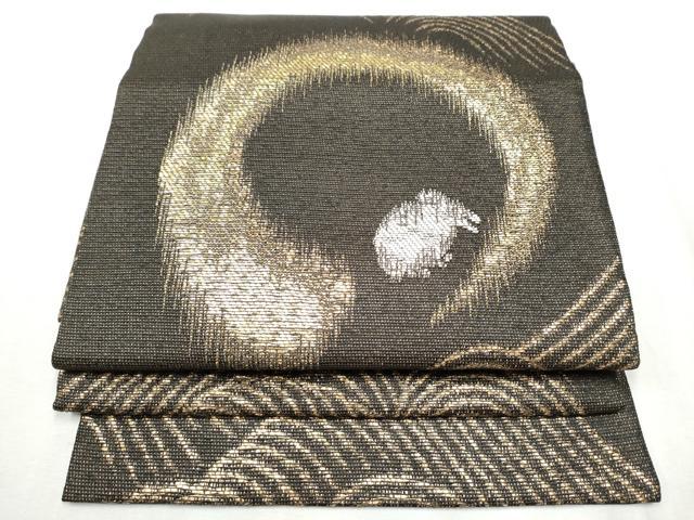 平和屋着物▽つけ帯 スリーシーズン 兎 金銀糸 春夏秋 正絹 逸品 CABB9599hy