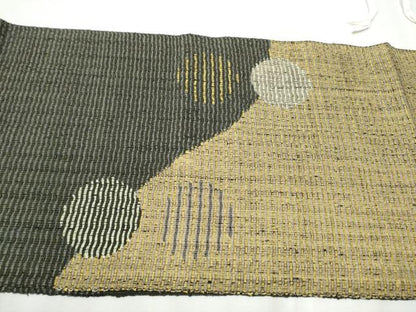 平和屋着物▽つけ帯　スリーシーズン　春夏秋　丸文　金糸　正絹　逸品　CABB9600hy