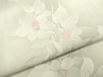 平和屋着物＊夏物 小紋 絽 枝花文 暈し染め 正絹 逸品 CABB9603ze