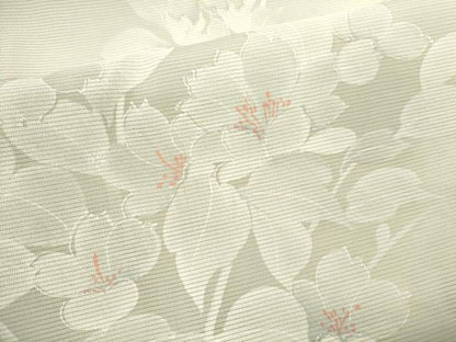 平和屋着物＊夏物 小紋 絽 枝花文 暈し染め 正絹 逸品 CABB9603ze
