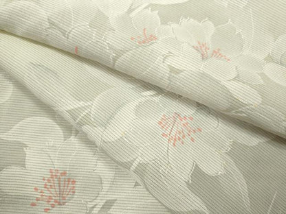 平和屋着物＊夏物 小紋 絽 枝花文 暈し染め 正絹 逸品 CABB9603ze
