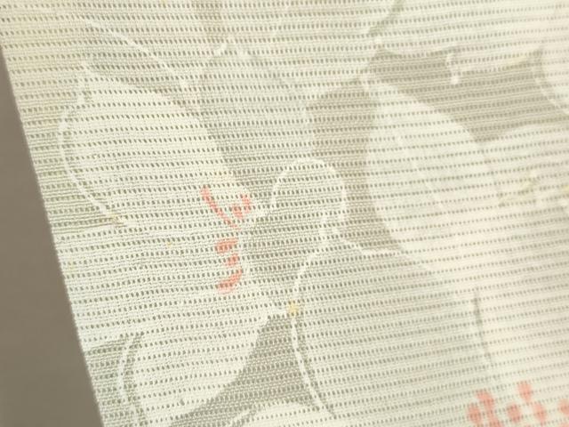 平和屋着物＊夏物 小紋 絽 枝花文 暈し染め 正絹 逸品 CABB9603ze