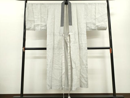 平和屋着物＊夏物 男性 紗 長襦袢 紫水晶色 麻 逸品 CABB9607ze