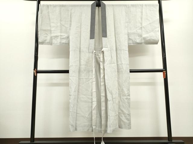 平和屋着物＊夏物 男性 紗 長襦袢 紫水晶色 麻 逸品 CABB9607ze