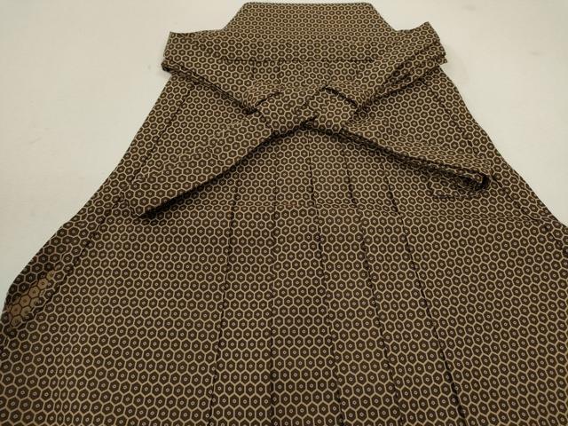 平和屋着物●男性　馬乗り袴　亀甲文様　正絹　逸品　CABB9614ze 平和屋着物○男性 馬乗り袴 亀甲文様 正絹 逸品 CABB9614ze 平和屋着物○