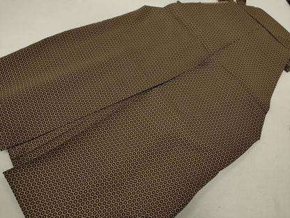 平和屋着物●男性　馬乗り袴　亀甲文様　正絹　逸品　CABB9614ze