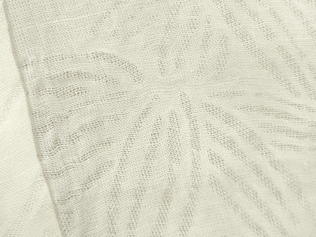 平和屋着物＊夏物　長襦袢　草花紋紗　麻　逸品　CABB9621ze 平和屋着物＊夏物 長襦袢 草花紋紗 麻 逸品 CABB9621ze