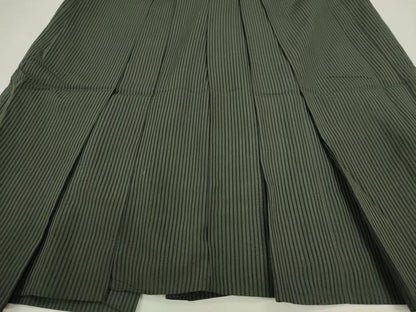 平和屋着物＊夏物 男性 馬乗り袴 縦絽 縞 正絹 逸品 CABB9626ze