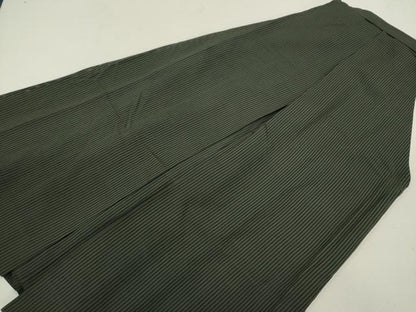 平和屋着物＊夏物 男性 馬乗り袴 縦絽 縞 正絹 逸品 CABB9626ze
