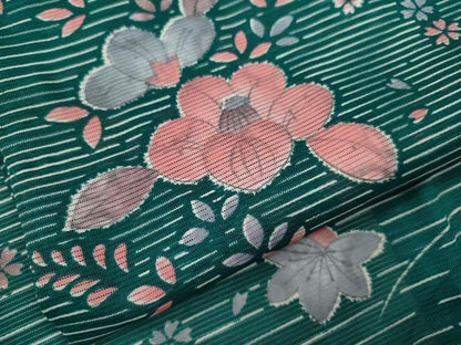平和屋着物＊夏物 小紋 絽 辻が花 洗える着物 CABB9629ze