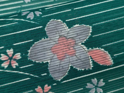 平和屋着物＊夏物 小紋 絽 辻が花 洗える着物 CABB9629ze