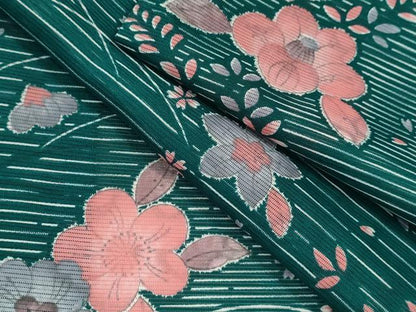 平和屋着物＊夏物 小紋 絽 辻が花 洗える着物 CABB9629ze