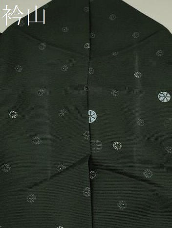 平和屋着物＊夏物 小紋 絽 鞠文 黒地 洗える着物 CABB9632ze