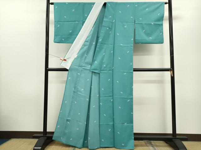 平和屋着物＊夏物 小紋 絽 瓢箪 洗える着物 CABB9633ze