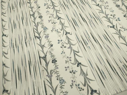 平和屋着物＊夏物 小紋 絽 草花竹間道 洗える着物 CABB9634ze