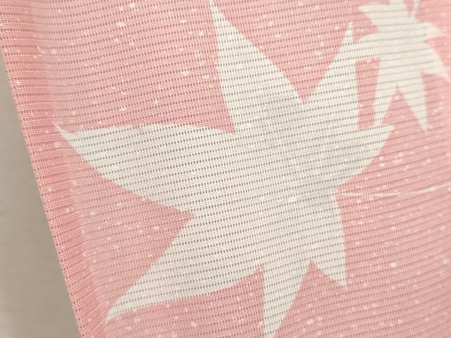 平和屋着物＊夏物 小紋 絽 楓文 たたき染め 高島屋扱い 洗える着物 CABB9635ze